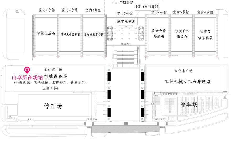 亞歐博覽會布局圖